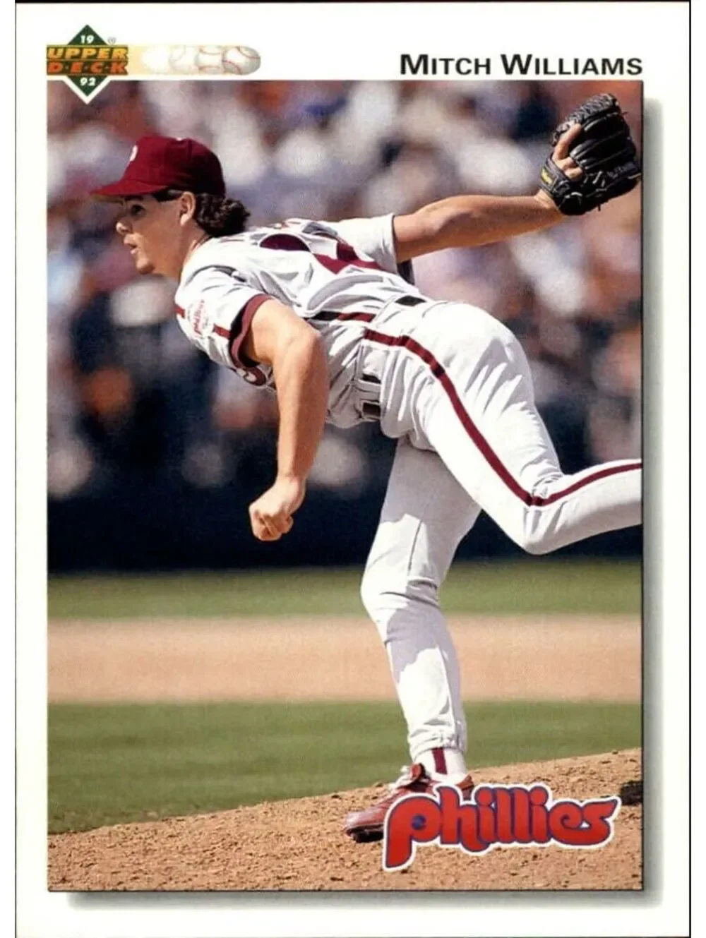 Mitch Williams 1992 Upper Deck MLB #410 Baseball Card Philadelphia Phillies